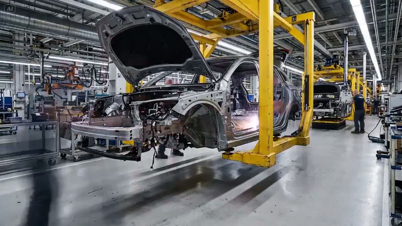 Ultra-Realistic Car Assembly Timelapse